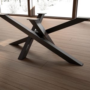 Coffee table base - crossed steel profiles. Premium quality, designed in California Handcrafted in Europe [CFCC55] - Image 5