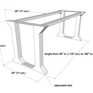 Handmade Modern Table Base – Perfect for Industrial, Rustic, & Contemporary Décor | Free Shipping [2T9RM] - Image 10