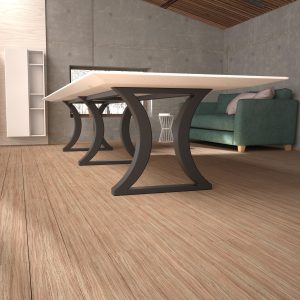 Handmade Heavy-Duty Steel Table Base – Modern Style | 3-Leg Design for Large & Heavy Tabletops [4TBFLHG8] - Image 3