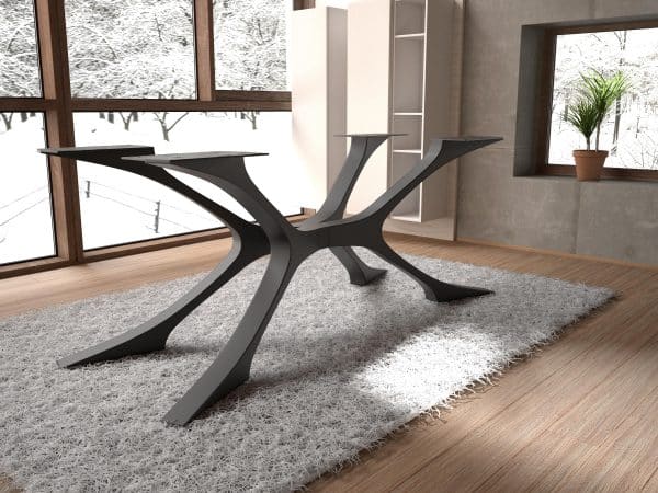 Modern Rustic Metal Table Base – Unique Shape. High-Quality EU Craftsmanship. [NHGT187]