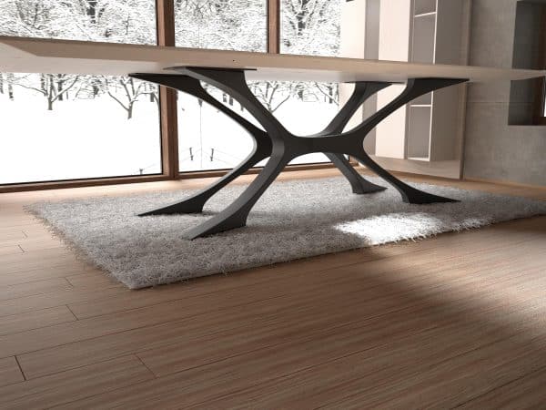 Modern Rustic Metal Table Base – Unique Shape. High-Quality EU Craftsmanship. [NHGT187] - Image 5