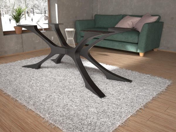 Modern Rustic Metal Table Base – Unique Shape. High-Quality EU Craftsmanship. [NHGT187] - Image 3