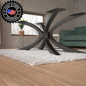 Handmade Furniture Legs – Modern Rustic Metal Table Base, Unique Geometric Design, EU Craftsmanship [NNGT187]