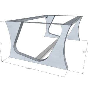 COFFEE TABLE HEIGHT base for glass tabletop
