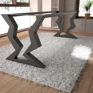 Custom Modern Metal Furniture Legs, Handcrafted Steel Dining Table Base for Wood, Glass, or Marble Tops, Free Shipping [2TRSONC8]