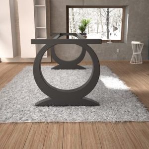 Handmade Modern Metal Dining Table Base | Durable Steel Legs | Fits Wood, Stone, Marble & Glass Tops [2TBFLNCINSM8]